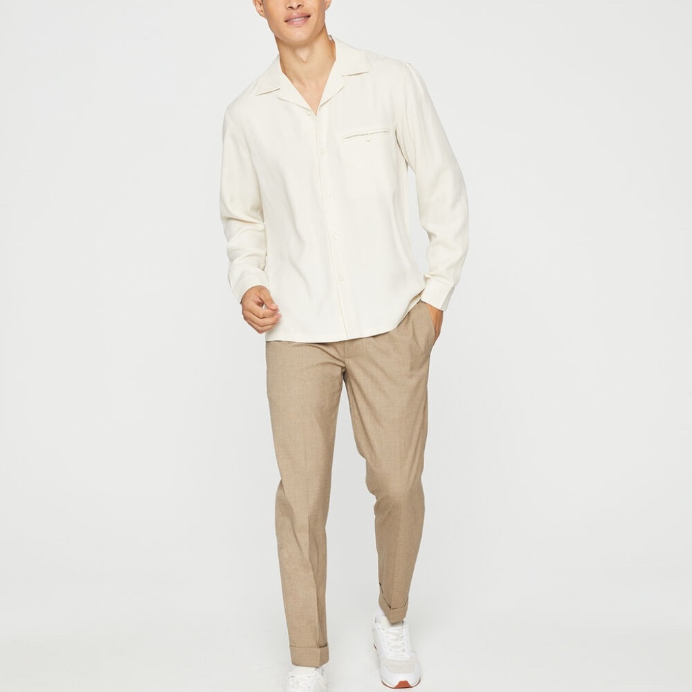 Elasticated Trouser - New With Tags - NEVER WORN - Taupe Multi